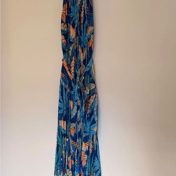 Flying Tomato Blue and Orange Dress - Picture 2 of 4